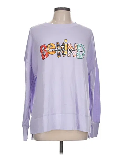 Pre-owned Time And Tru Sweatshirt In Purple