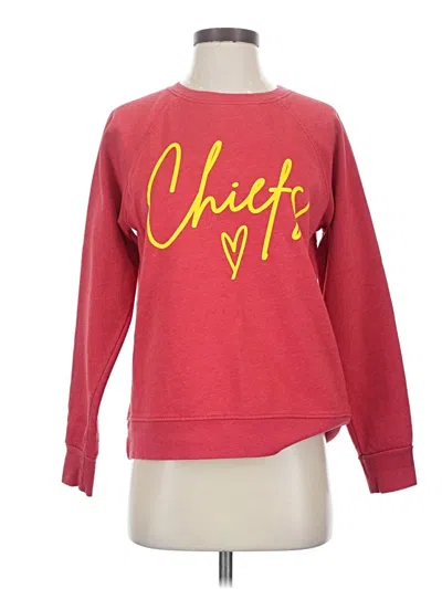 Pre-owned Time And Tru Sweatshirt In Red