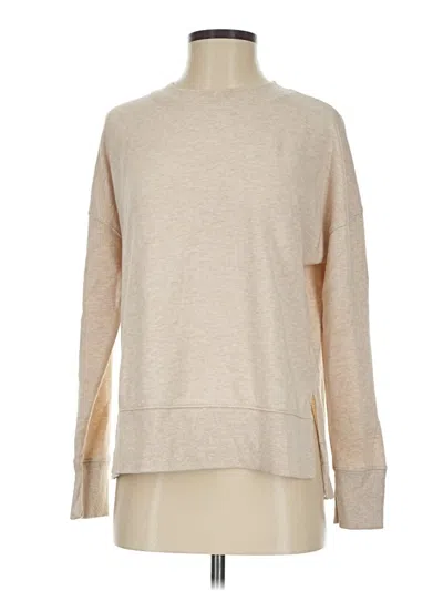 Pre-owned Time And Tru Sweatshirt In Tan