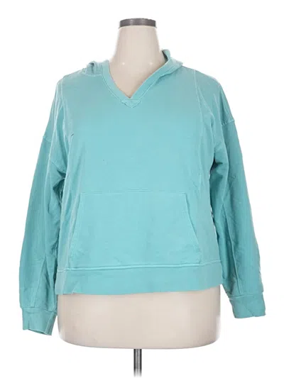 Pre-owned Time And Tru Sweatshirt In Teal
