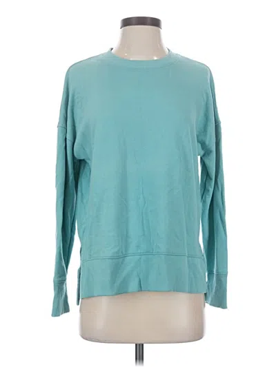 Pre-owned Time And Tru Sweatshirt In Teal