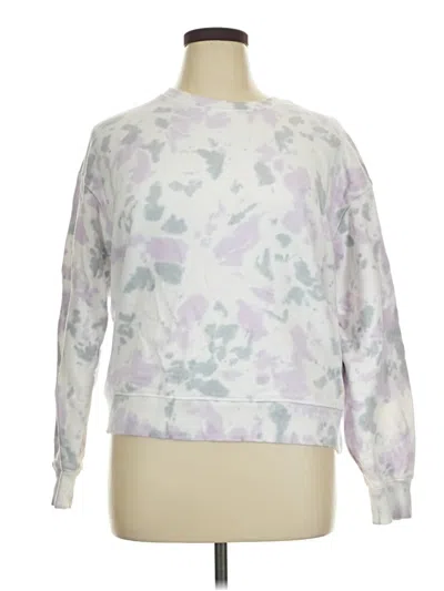 Pre-owned Time And Tru Sweatshirt In White