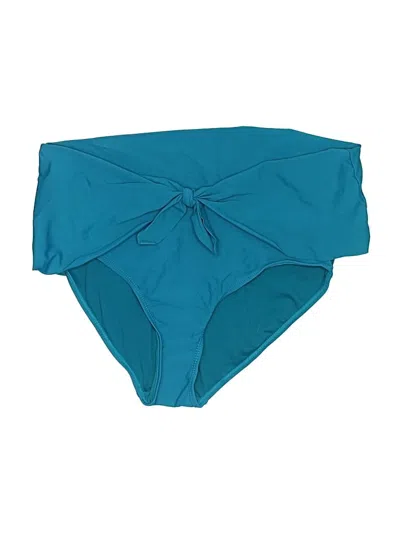Pre-owned Time And Tru Swimsuit Bottoms In Blue