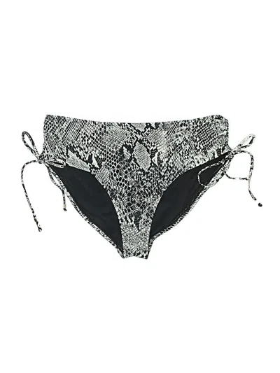 Pre-owned Time And Tru Swimsuit Bottoms In Gray