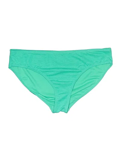 Pre-owned Time And Tru Swimsuit Bottoms In Green