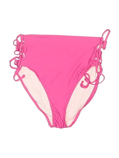 Pre-owned Time And Tru Swimsuit Bottoms In Pink