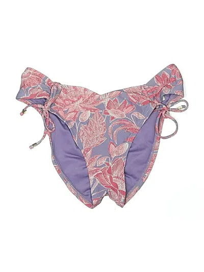Pre-owned Time And Tru Swimsuit Bottoms In Purple