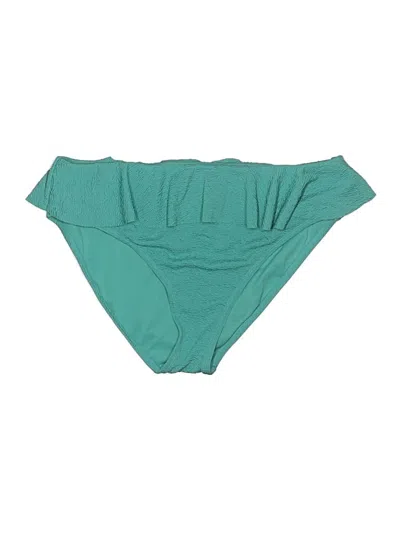 Pre-owned Time And Tru Swimsuit Bottoms In Teal