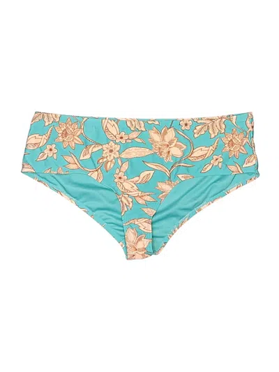 Pre-owned Time And Tru Swimsuit Bottoms In Teal