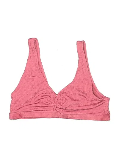 Pre-owned Time And Tru Swimsuit Top Pink Swimwear
