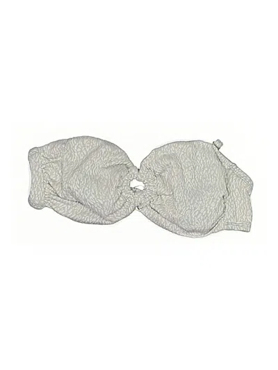 Pre-owned Time And Tru Swimsuit Top Silver Swimwear