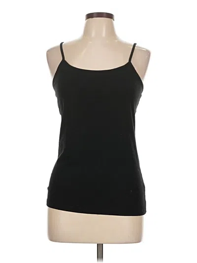Pre-owned Time And Tru Tank Top Black Halter Neckline Tops
