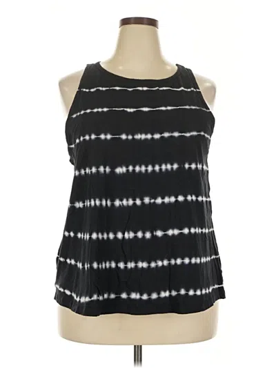 Pre-owned Time And Tru Tank Top Black Halter Neckline Tops