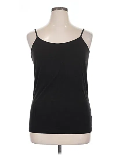 Pre-owned Time And Tru Tank Top Black Halter Neckline Tops