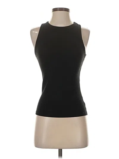 Pre-owned Time And Tru Tank Top Black Halter Neckline Tops