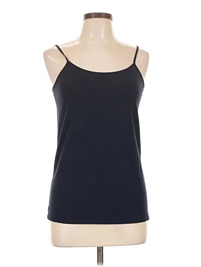 Pre-owned Time And Tru Tank Top Black Halter Neckline Tops