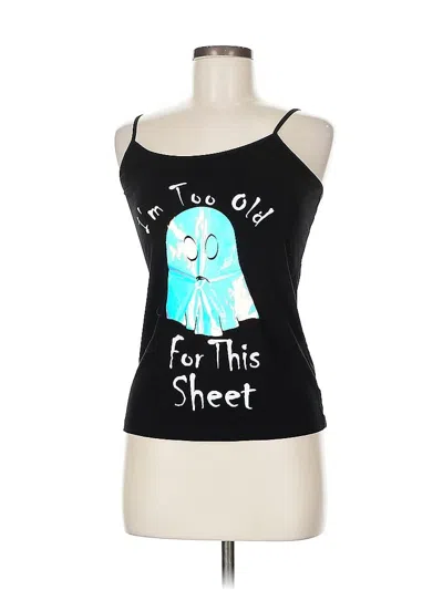 Pre-owned Time And Tru Tank Top Black Strapless Neckline Tops