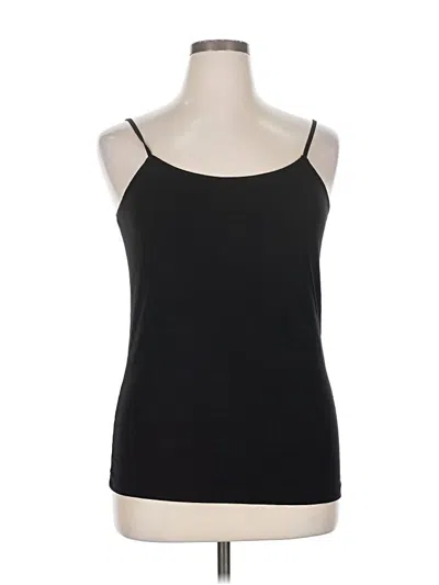 Pre-owned Time And Tru Tank Top Black Strapless Neckline Tops