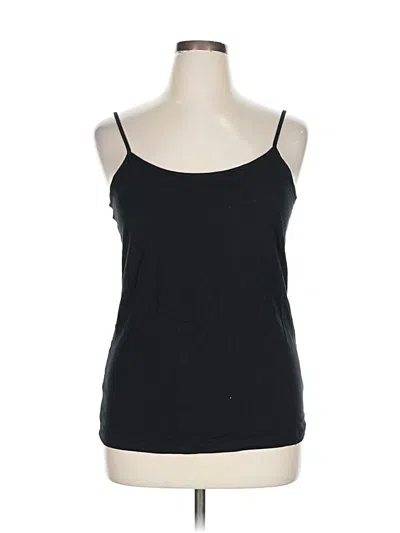Pre-owned Time And Tru Tank Top Black Strapless Neckline Tops
