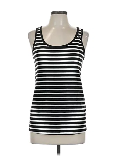 Pre-owned Time And Tru Tank Top Black Strapless Neckline Tops