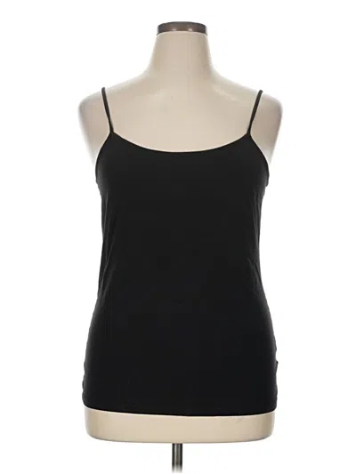 Pre-owned Time And Tru Tank Top Black Strapless Neckline Tops