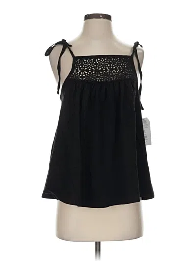 Pre-owned Time And Tru Tank Top Black Strapless Neckline Tops