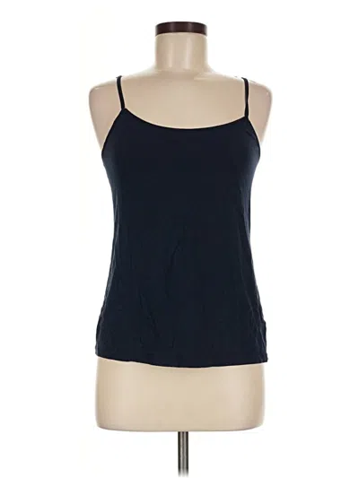 Pre-owned Time And Tru Tank Top Blue Halter Neckline Tops