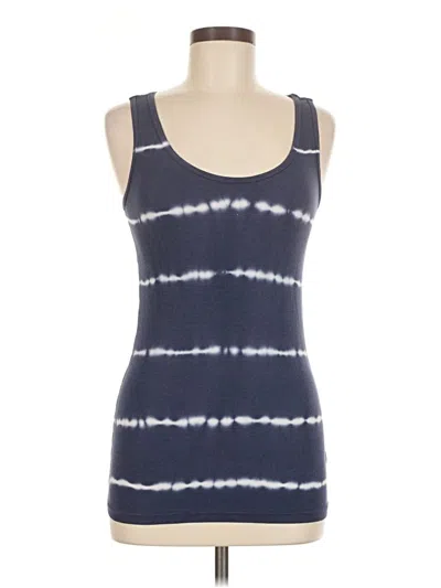 Pre-owned Time And Tru Tank Top Blue Square Neckline Tops