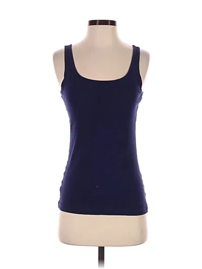 Pre-owned Time And Tru Tank Top Blue Square Neckline Tops