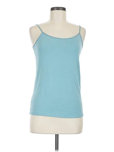 Pre-owned Time And Tru Tank Top Blue Strapless Neckline Tops