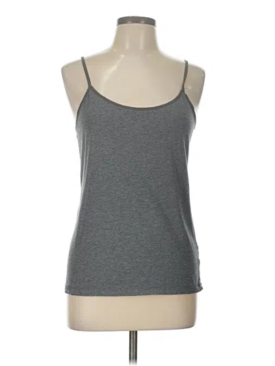 Pre-owned Time And Tru Tank Top Gray Halter Neckline Tops