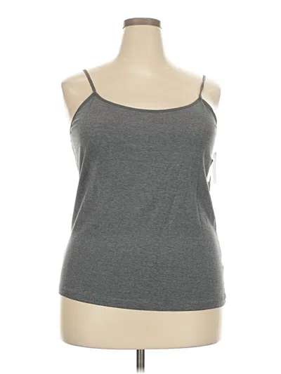 Pre-owned Time And Tru Tank Top Gray Halter Neckline Tops