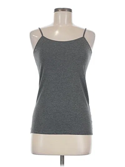 Pre-owned Time And Tru Tank Top Gray Halter Neckline Tops