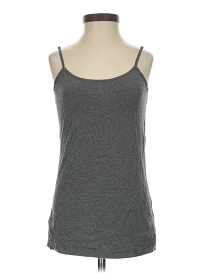 Pre-owned Time And Tru Tank Top Gray Halter Neckline Tops