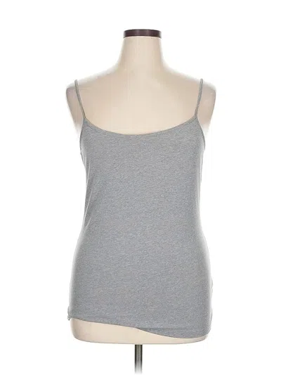 Pre-owned Time And Tru Tank Top Gray Strapless Neckline Tops