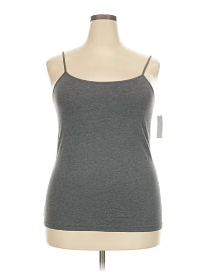 Time And Tru Tank Top Gray Strapless Neckline Tops