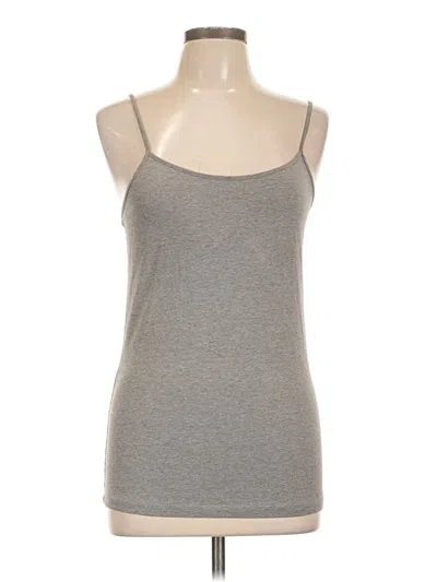Pre-owned Time And Tru Tank Top Gray Strapless Neckline Tops