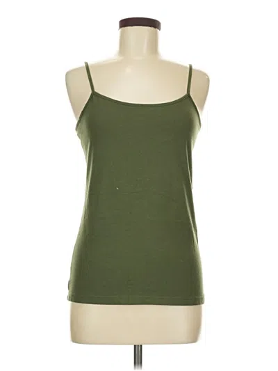 Pre-owned Time And Tru Tank Top Green Strapless Neckline Tops