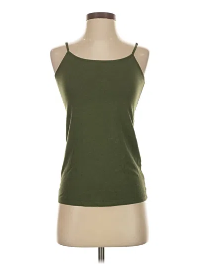 Pre-owned Time And Tru Tank Top Green Strapless Neckline Tops
