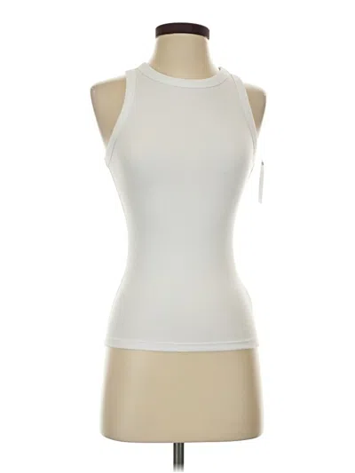 Pre-owned Time And Tru Tank Top Ivory Halter Neckline Tops
