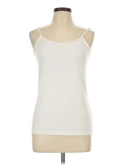 Pre-owned Time And Tru Tank Top Ivory Halter Neckline Tops
