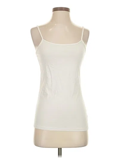 Pre-owned Time And Tru Tank Top Ivory Strapless Neckline Tops