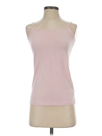 Pre-owned Time And Tru Tank Top Pink Strapless Neckline Tops