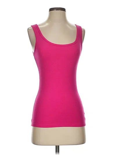 Pre-owned Time And Tru Tank Top Pink Strapless Neckline Tops