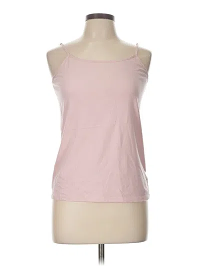 Pre-owned Time And Tru Tank Top Pink Strapless Neckline Tops