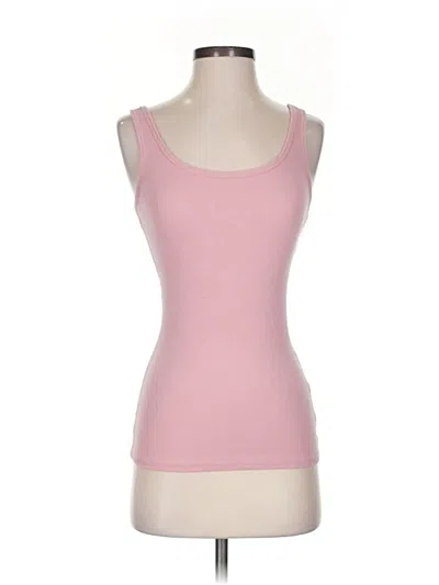 Pre-owned Time And Tru Tank Top Pink Sweetheart Neckline Tops