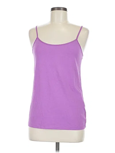 Pre-owned Time And Tru Tank Top Purple Halter Neckline Tops
