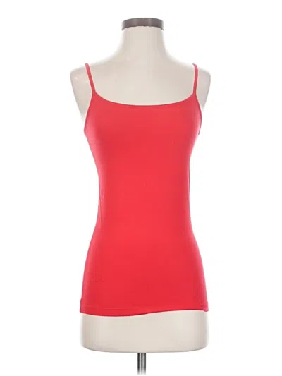Pre-owned Time And Tru Tank Top Red Strapless Neckline Tops