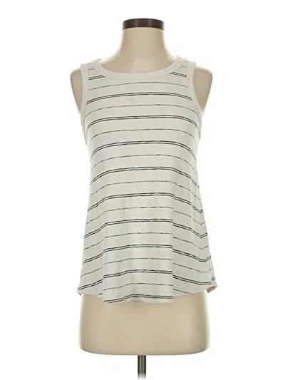 Pre-owned Time And Tru Tank Top Silver Halter Neckline Tops