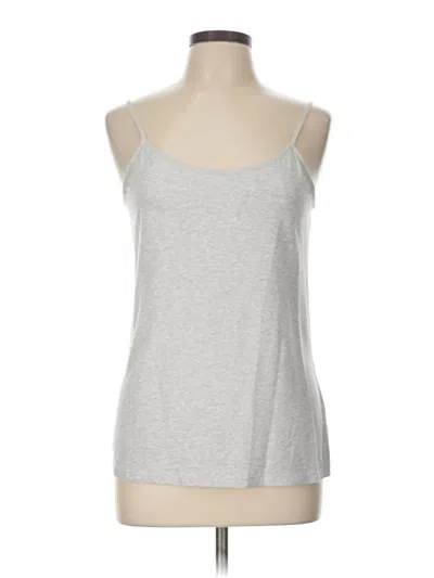 Pre-owned Time And Tru Tank Top Silver Strapless Neckline Tops